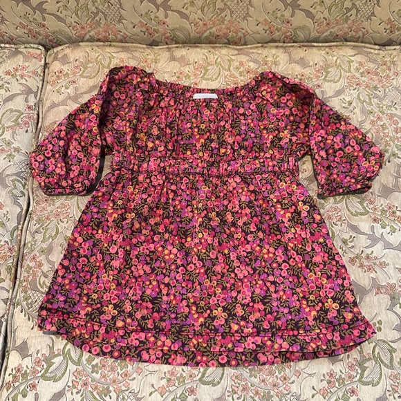 Peek Purple Fleur Des Champs Liberty of London Dress for size 12 - 18 mos. - Picture 7 of 7